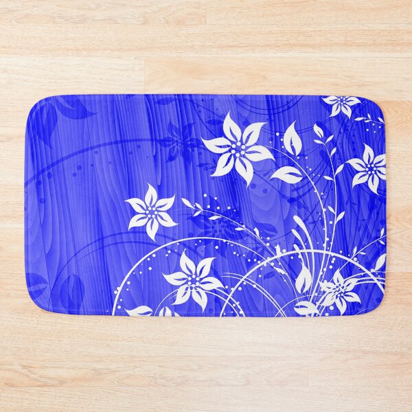 Item preview, Elegant Floral Art - White Blue  designed and sold by Tshirtstory.