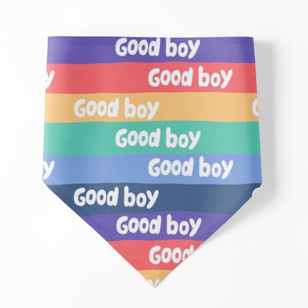 Good boy rainbow pattern Pet Bandana