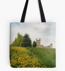 Wildflower meadows lead to Downton abbey Tote Bag