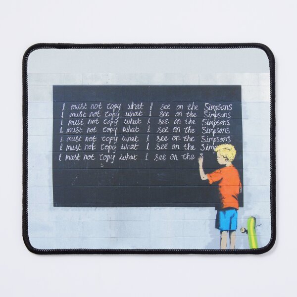 Item preview, Banksy - I Must Not Copy - Writing Lines designed and sold by Teecha.