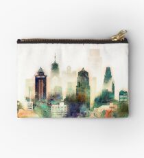 Philadelphia Pennsylvania Watercolor Skyline Studio Pouch