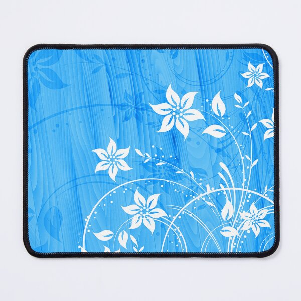 Item preview, Elegant Floral Art - White Aqua designed and sold by Tshirtstory.