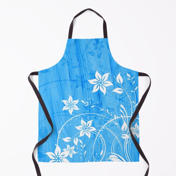 Item preview, Elegant Floral Art - White Aqua designed and sold by Tshirtstory.