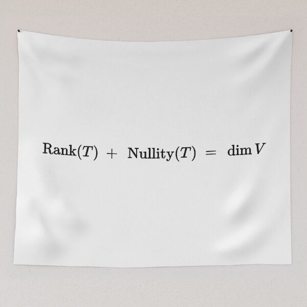 Item preview, Rank nullity theorem of linear algebra designed and sold by NoetherSym.
