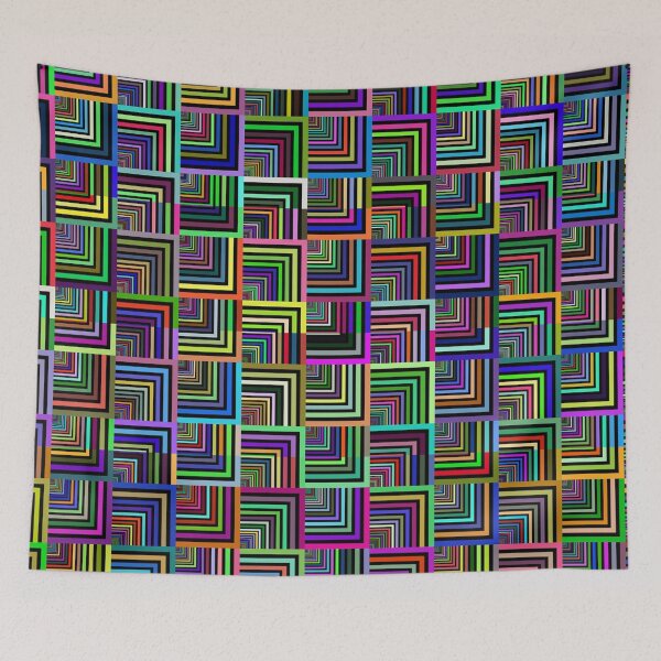 Item preview, Psychedelic squares designed and sold by Zip-Zup.
