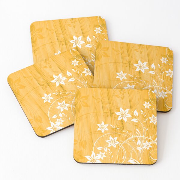 Item preview, Elegant Floral Art - White Yellow  designed and sold by Tshirtstory.