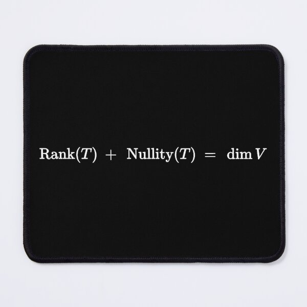 Item preview, Rank nullity theorem of linear algebra dark version designed and sold by NoetherSym.