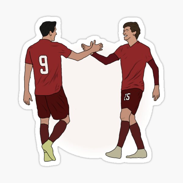 Item preview, Thomas Muller & Robert Lewandowski Bayern Munchen designed and sold by Cycle-Anyone.