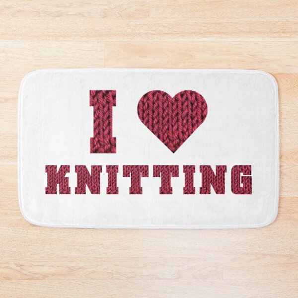 Item preview, I love knitting  designed and sold by PufnicaDesign.