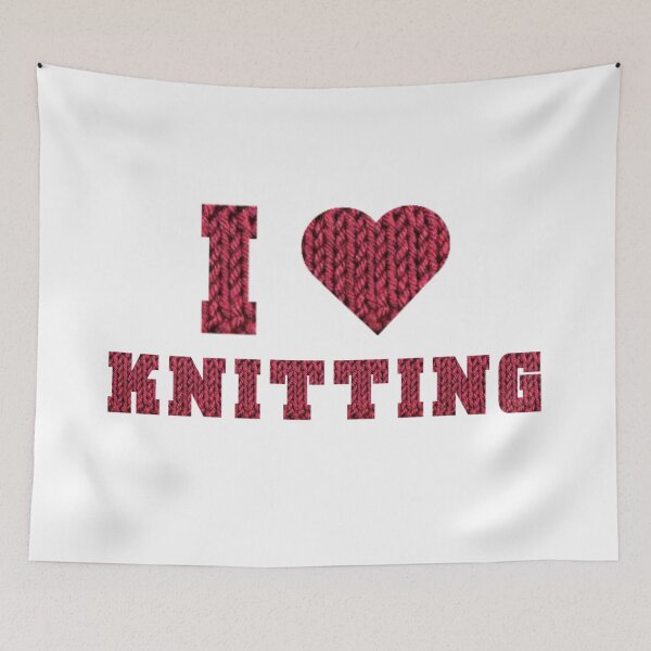 Item preview, I love knitting  designed and sold by PufnicaDesign.