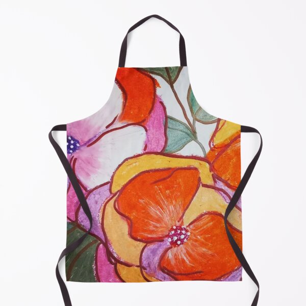Item preview, Orangish Pink Large Floral Print Design designed and sold by Dream Bloom Gallery.