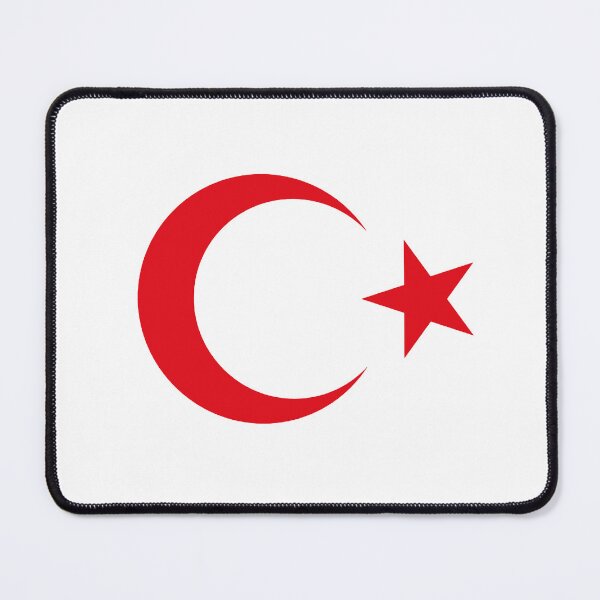 Item preview, Turkish Crescent Moon Star Flag National Turkey Symbols Sticker T-Shirt Duvet designed and sold by deanworld.