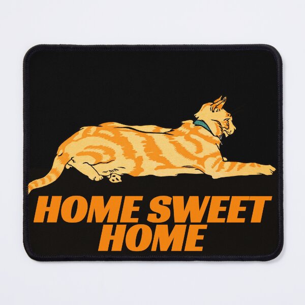 Item preview, Orange Antlers Cat's Home Sweet Home: Edited From Merry Xmas (1921) Edward Penfield designed and sold by TeachUrb.