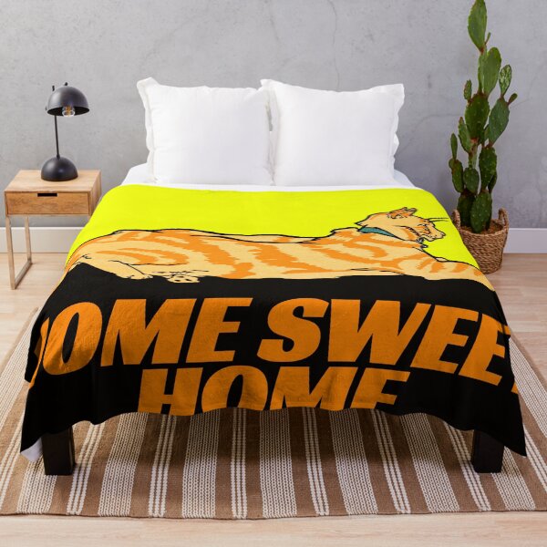 Item preview, Orange Antlers Cat's Home Sweet Home: Edited From Merry Xmas (1921) Edward Penfield designed and sold by TeachUrb.