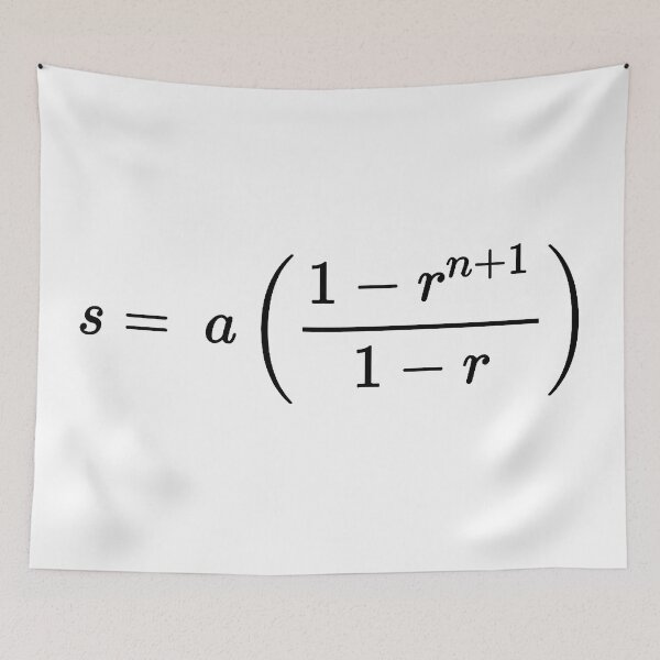 Item preview, geometric sum formula designed and sold by NoetherSym.