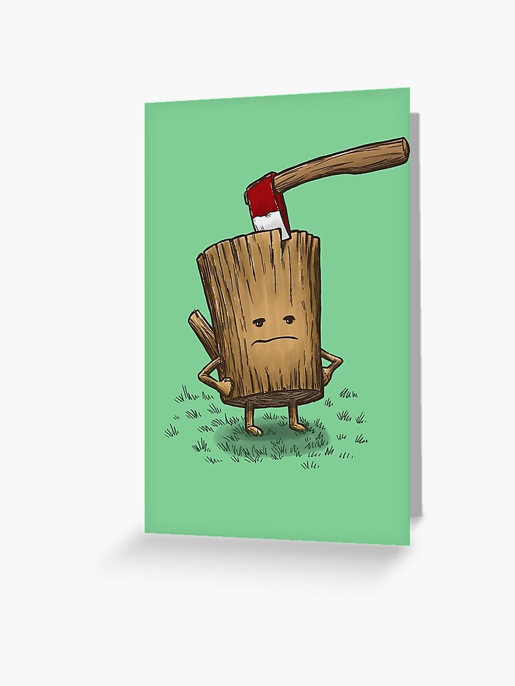 Thumbnail 1 of 2, Greeting Card, Bad Day Log 3: Splitting Headache designed and sold by nickv47.