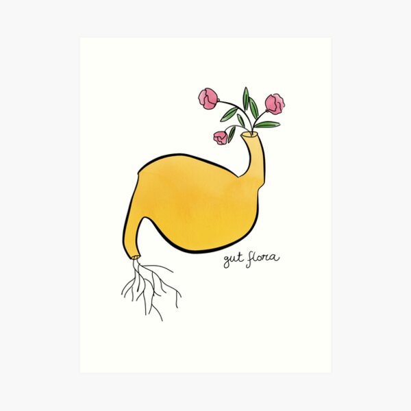 Gut flora literal design Art Print