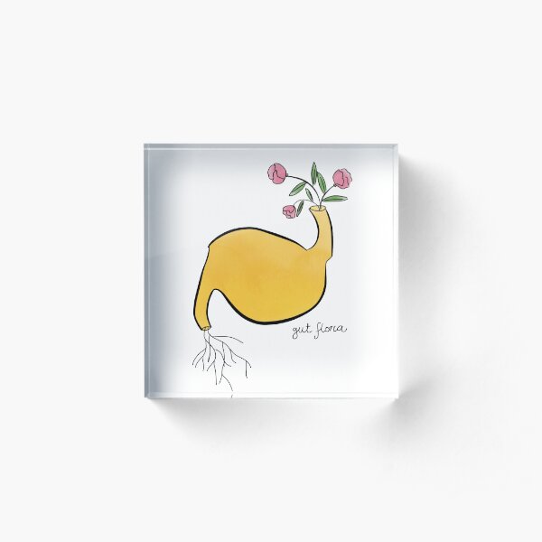 Gut flora literal design Acrylic Block
