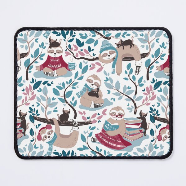 Item preview, Hygge sloth // small scale // white and red designed and sold by SelmaCardoso.