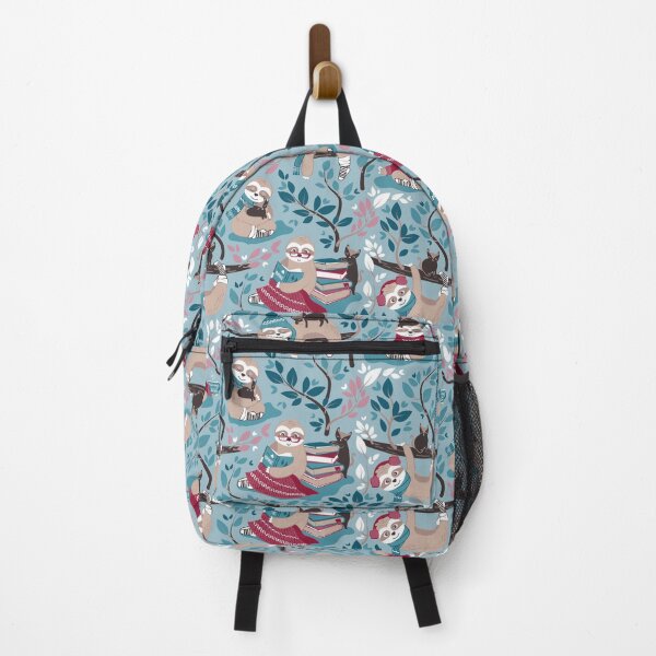 Item preview, Hygge sloth // small scale // pale blue and red designed and sold by SelmaCardoso.