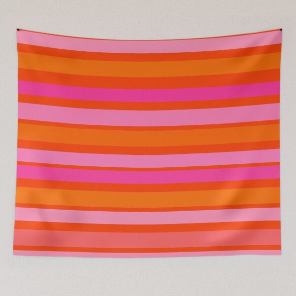 Item preview, Bright Orange and Pink Stripes  designed and sold by OneThreeSix.