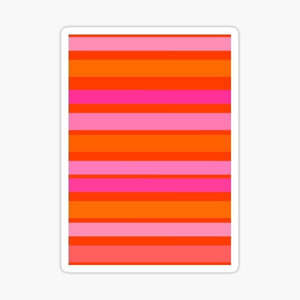 Item preview, Bright Orange and Pink Stripes  designed and sold by OneThreeSix.