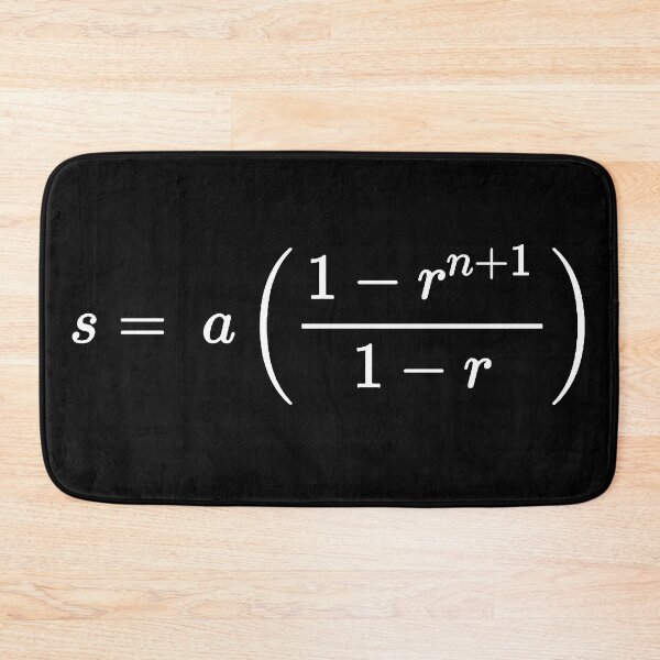 Item preview, geometric sum formula dark version designed and sold by NoetherSym.