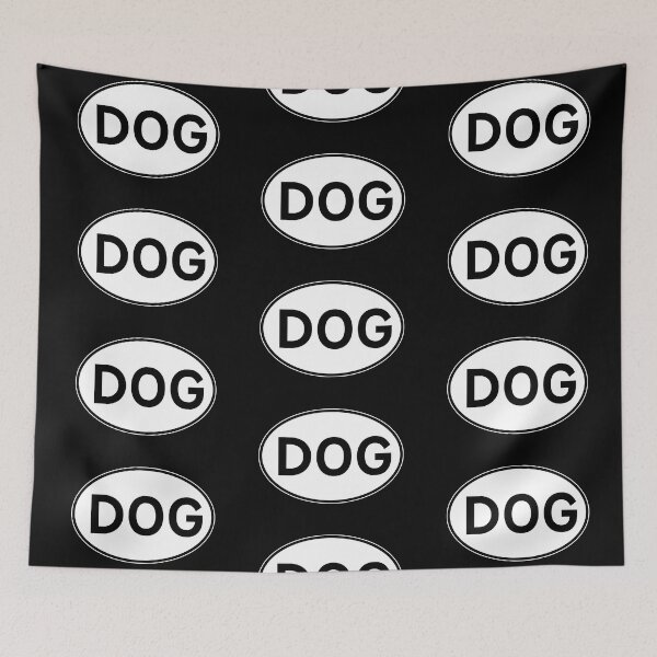 Item preview, DOG oval country plate designed and sold by bravoalpha.