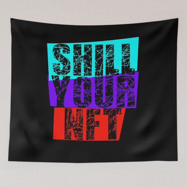Item preview, shill your nft blue violet red designed and sold by frankuffmann.