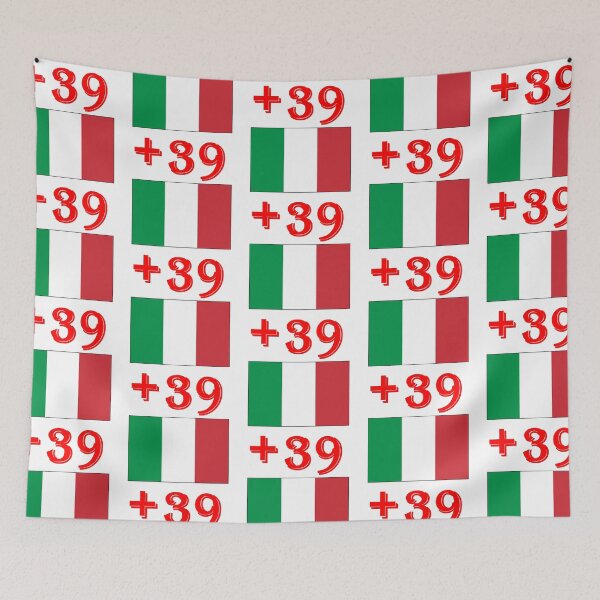 Item preview, Italy Rome Milano International Telephone Code Flag designed and sold by MonArtisteSam.