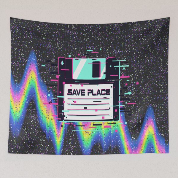 Item preview, Glitch Save Place Floppy Disc Nerdy designed and sold by TrashTante.