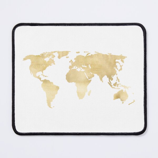 Item preview, Gold World Map designed and sold by Tangerine-Tane.