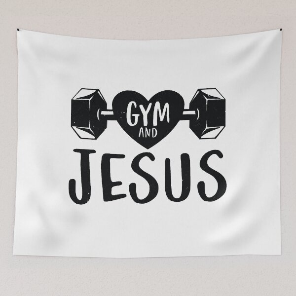 Item preview, Gym and Jesus Gym Fitness Lifting Weights Body designed and sold by DominichNailah.
