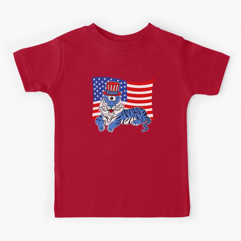 Detroit Tigers 4th of July American flag t-shirt by To-Tee