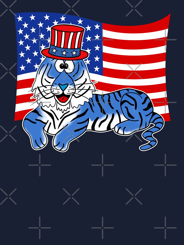 Detroit Tigers 4th of July American flag t-shirt by To-Tee