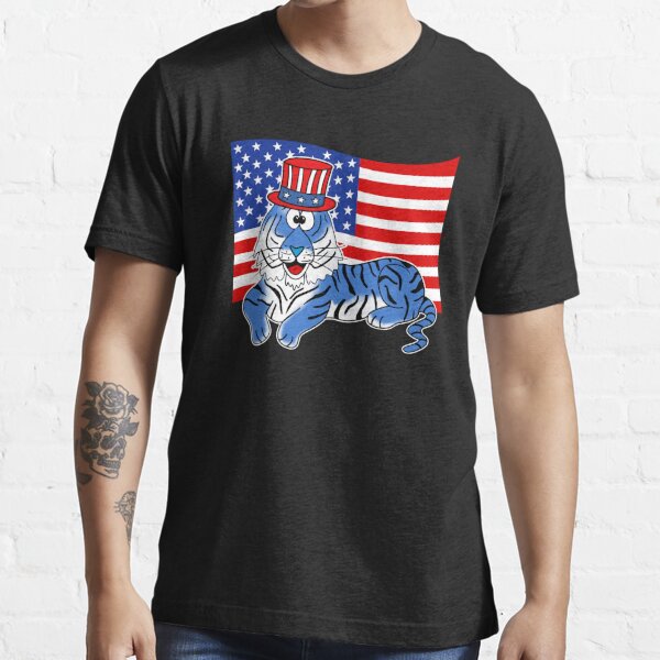 Detroit Tigers 4th of July American flag t-shirt by To-Tee