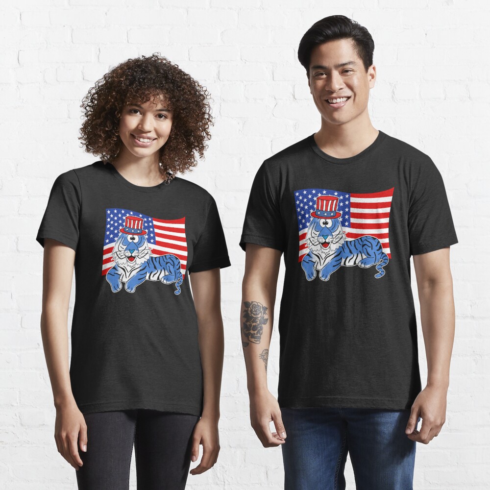 Detroit Tigers 4th of July American flag t-shirt by To-Tee