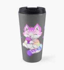 Taza de viaje Rainbow Kitty con Magdalena