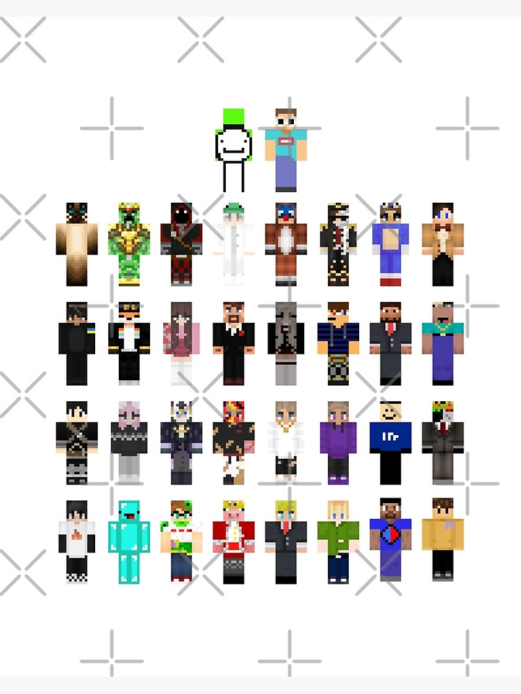 sapnap minecraft skin Sticker for Sale by Digiartz