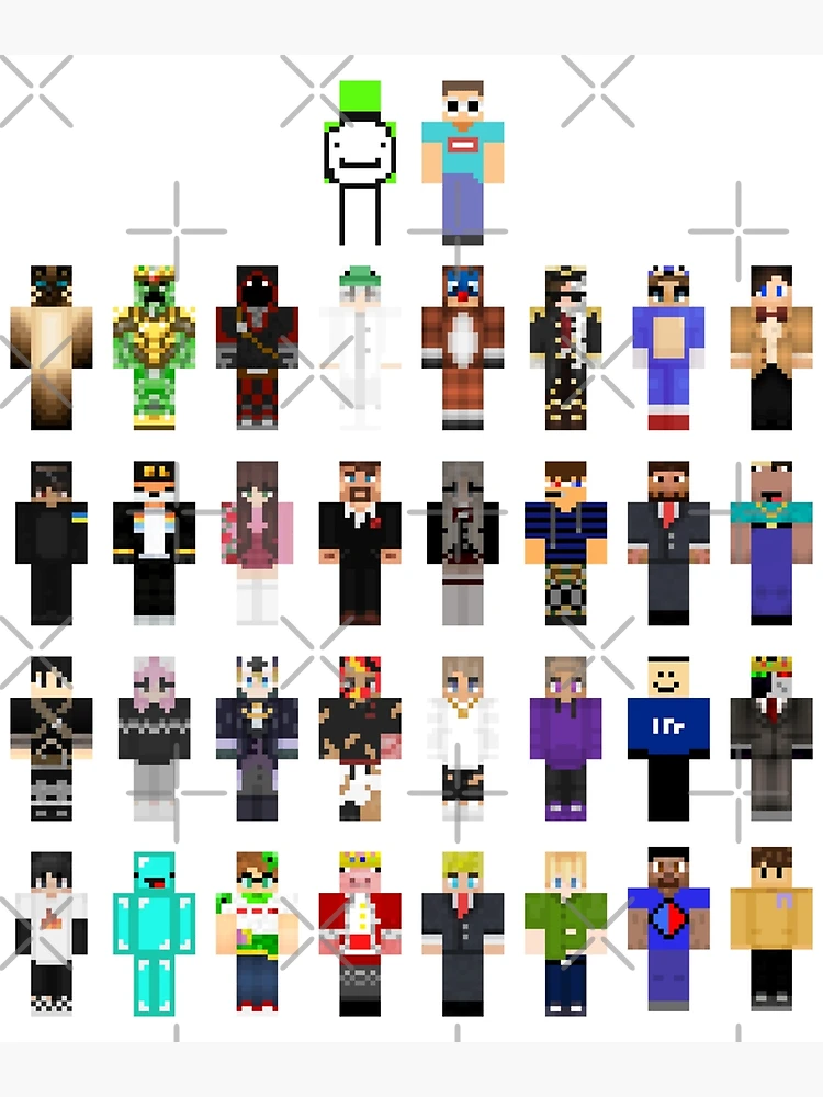 sapnap minecraft skin Sticker for Sale by Digiartz