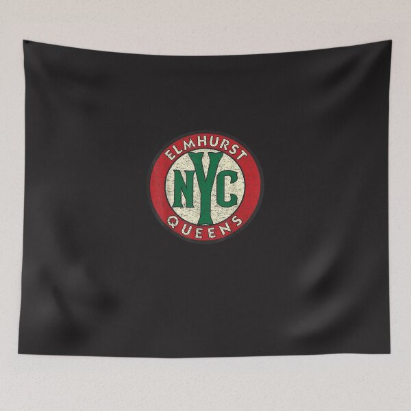 Item preview, Elmhurst Queens NYC Vintage Road Sign Distressed Print designed and sold by budiaodflibb.