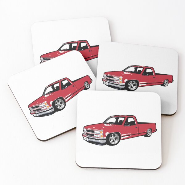 Item preview, Red 90s CS Lowered Truck designed and sold by CoolRide.