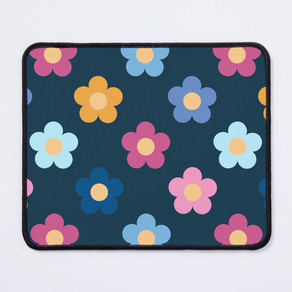 Item preview, Flower Pattern - Pink Blue & Yellow designed and sold by Kewy.