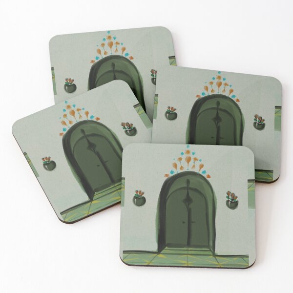 Item preview, little doors series: green designed and sold by Clara  Memmoli.