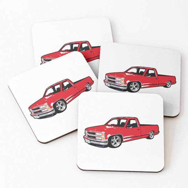 Item preview, Bright Red 90s CS Lowered Truck designed and sold by CoolRide.