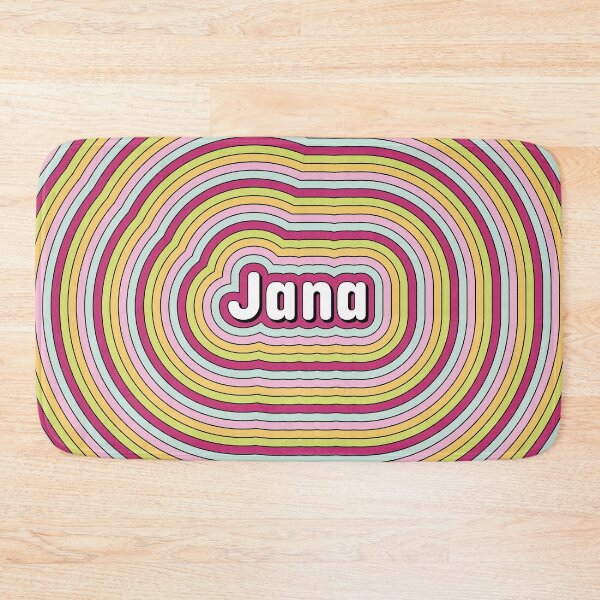 Item preview, Jana name - fun candy color stripes design designed and sold by NameTheory.