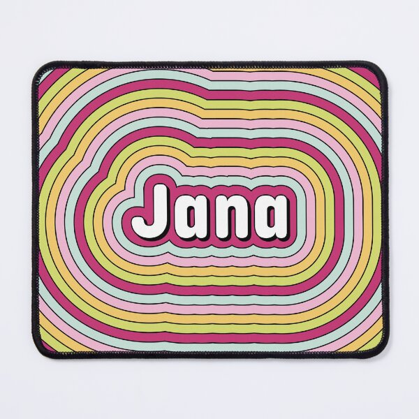 Item preview, Jana name - fun candy color stripes design designed and sold by NameTheory.