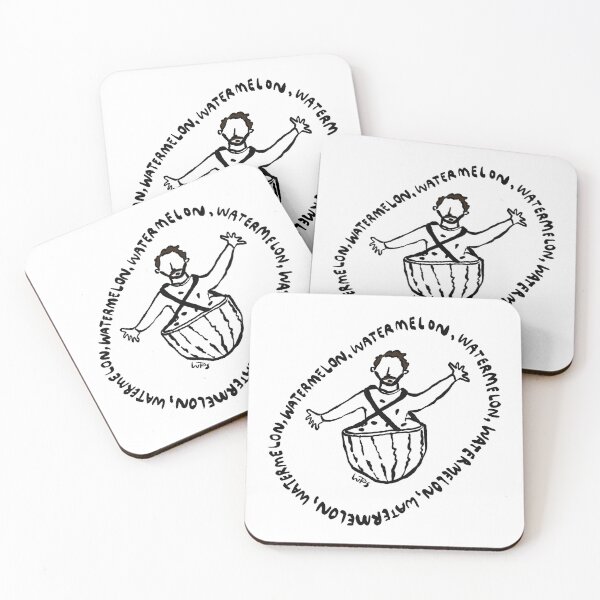 Item preview, Tom Rosenthal's watermelon outline designed and sold by WhenPigsSwim.
