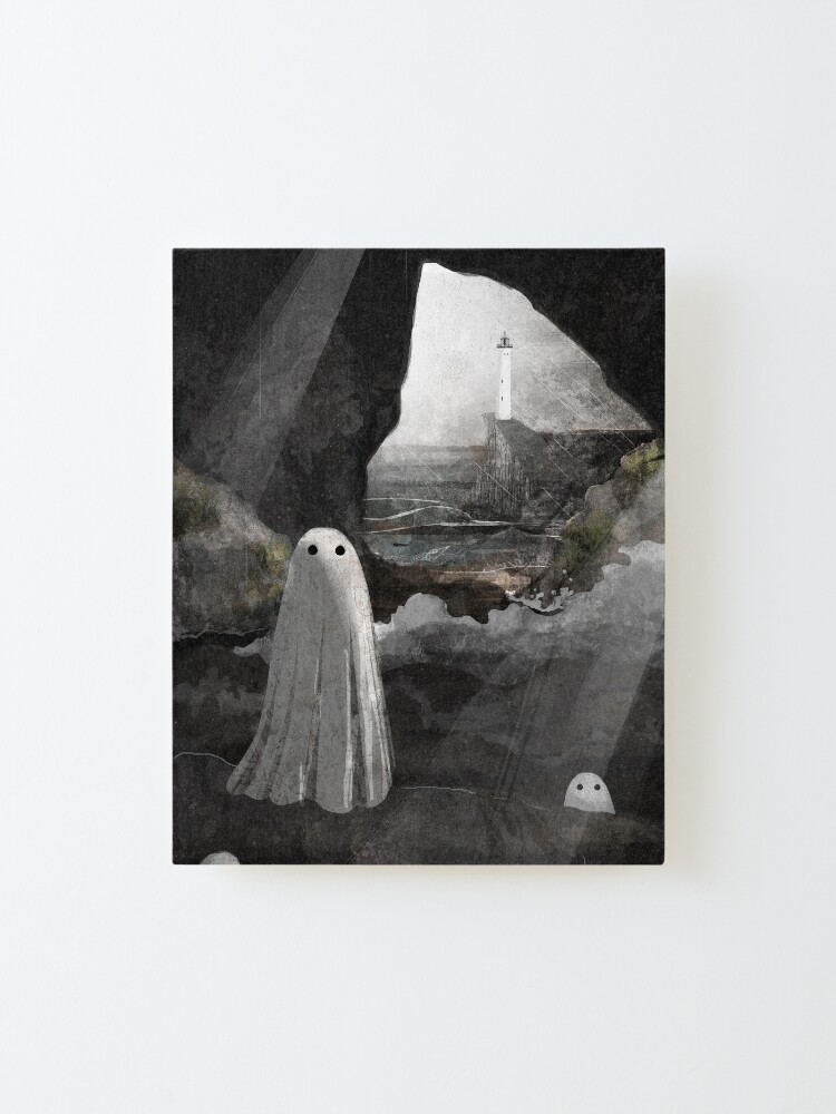 Alternate view of The Caves are Haunted Mounted Print