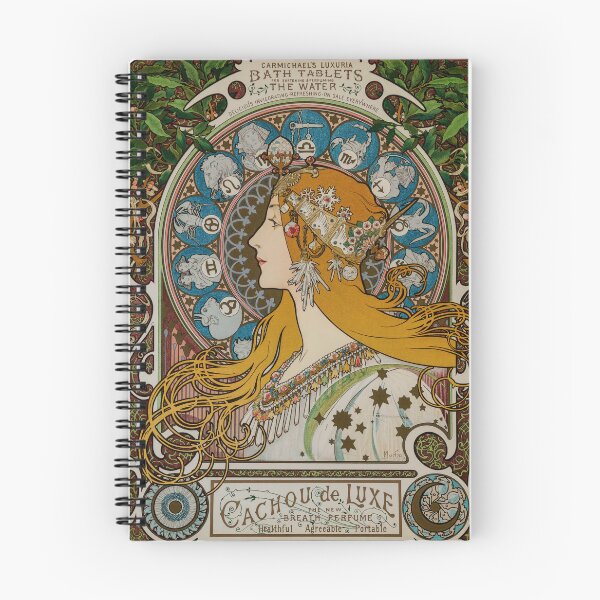 Item preview, Alphonse Mucha Zodiac or La Plume. Art Nouveau poster art designed and sold by el-padre.